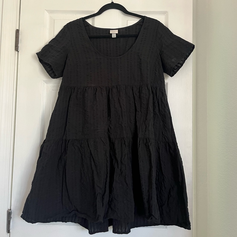 A New Day Textured Black Dress